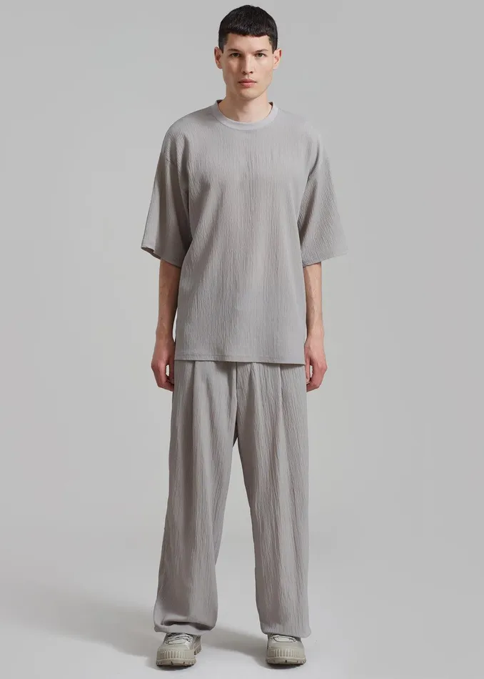 Eliott Crinkle Tee 8211 Grey Men The Frankie Shop Clothing