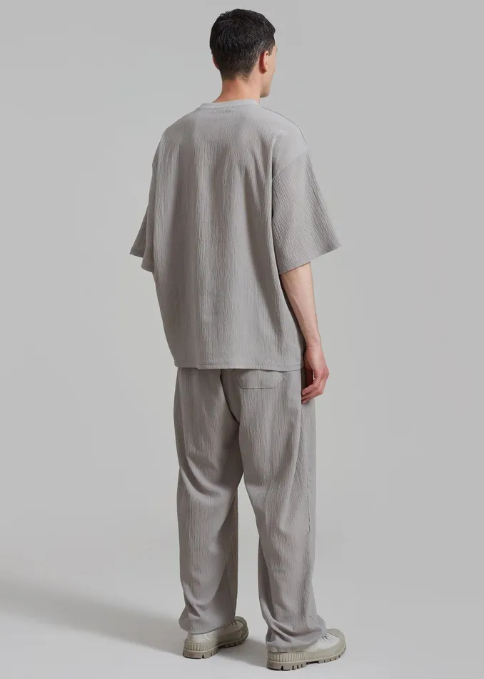 Eliott Crinkle Tee 8211 Grey Men The Frankie Shop Clothing