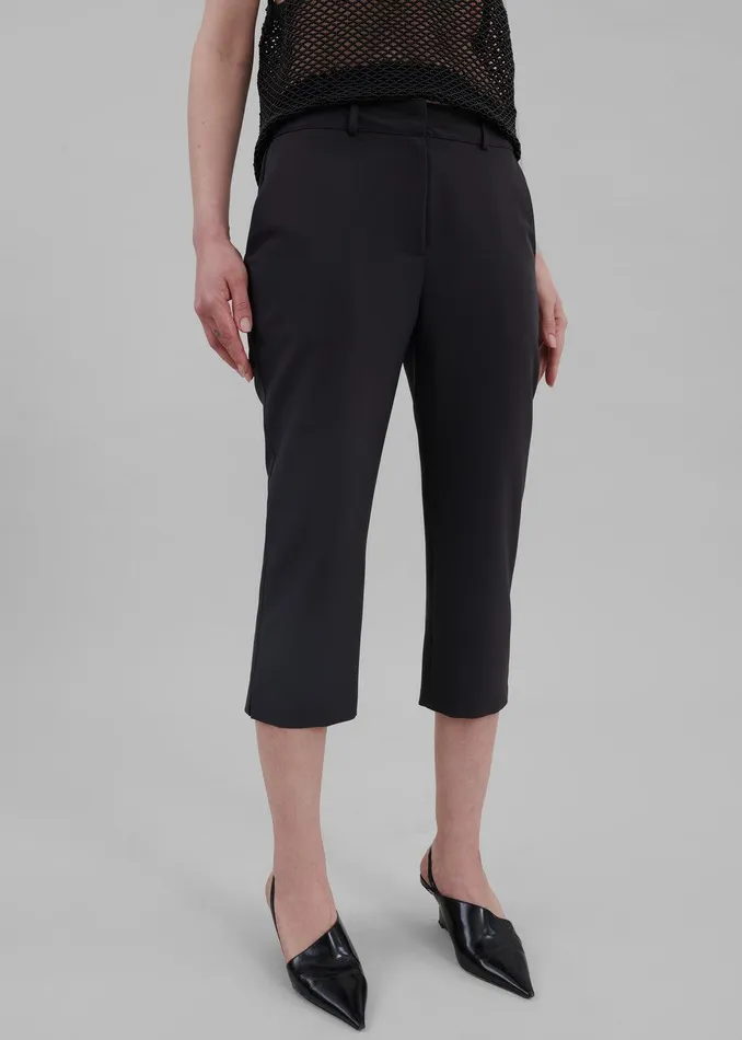 Emersyn Capri Pants 8211 Black Women The Frankie Shop Clothing