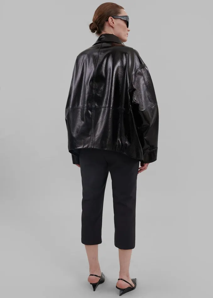 Emersyn Capri Pants 8211 Black Women The Frankie Shop Clothing