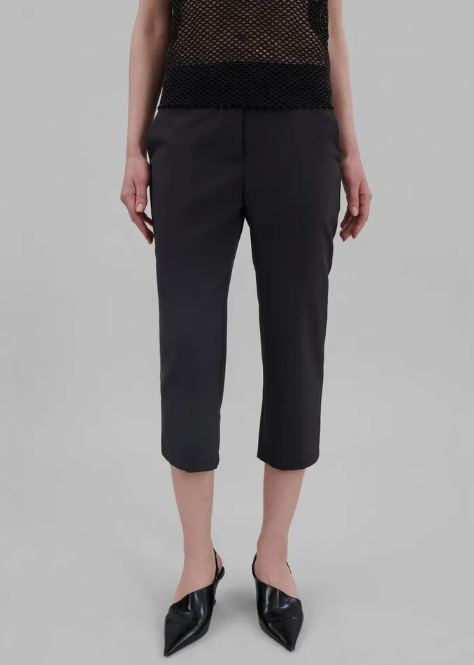 Emersyn Capri Pants 8211 Black Women The Frankie Shop Clothing