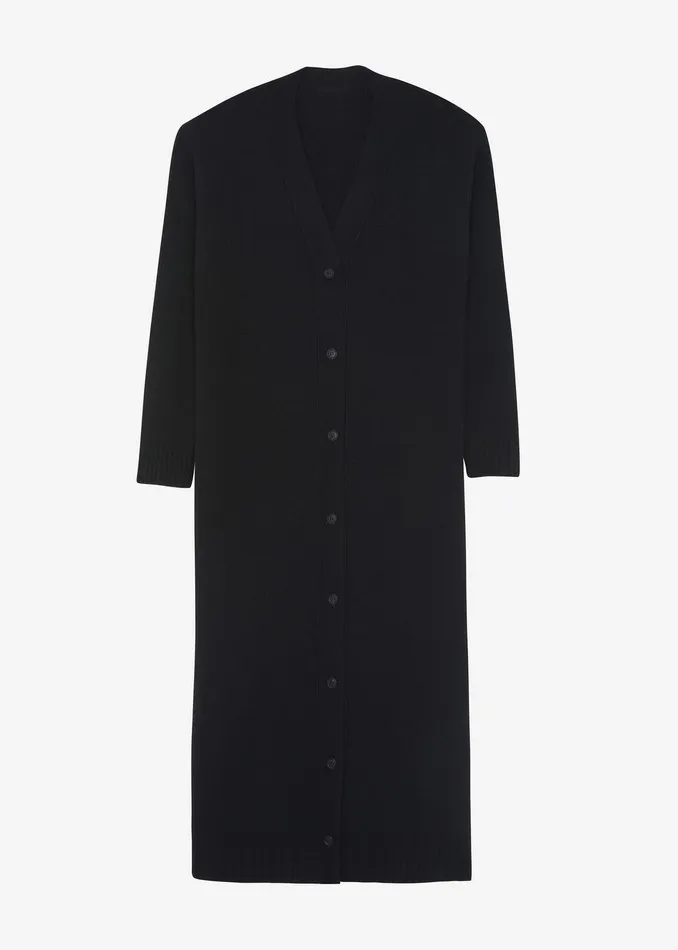 Emi Long Knit Cardigan 8211 Black Women The Frankie Shop Clothing