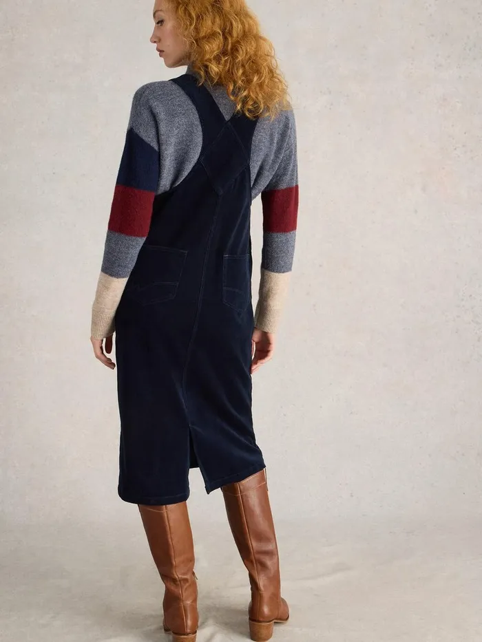 Emmie Organic Cord Pinafore Dark Navy Women White Stuff Dresses Emmie Organic Cord Pinafore Dark Navy Women White Stuff Dresses