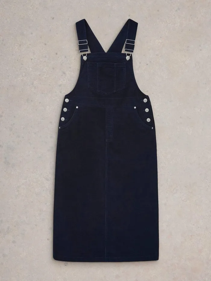 Emmie Organic Cord Pinafore Dark Navy Women White Stuff Dresses Emmie Organic Cord Pinafore Dark Navy Women White Stuff Dresses