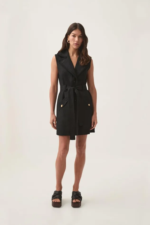 Encompass Utility Mini Dress Black Women Aje Dresses
