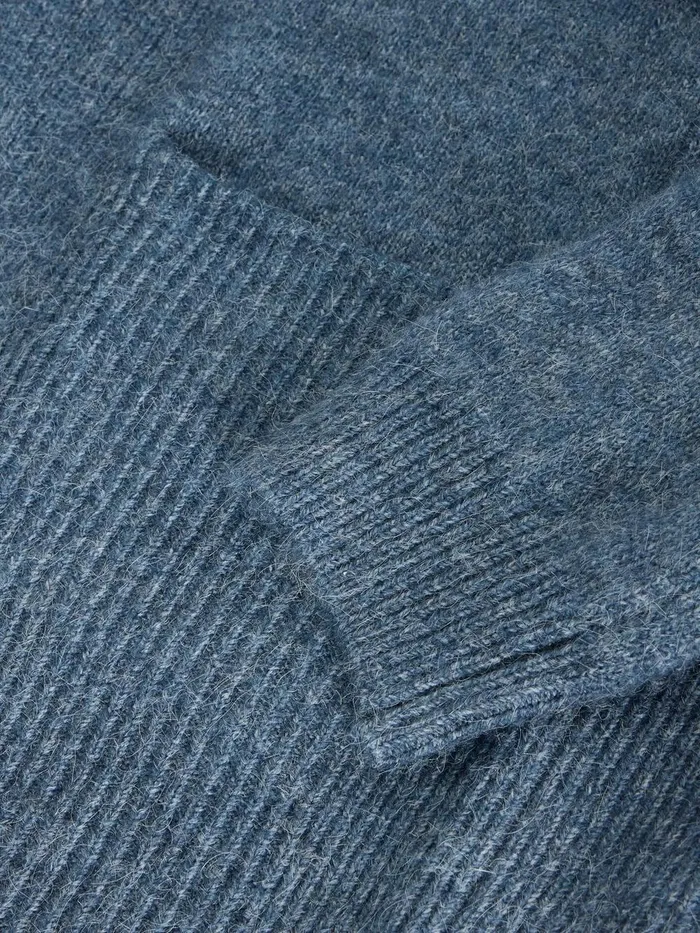 ERIN LONGLINE CARDI Mid Blue Women White Stuff Knitwear ERIN LONGLINE CARDI Mid Blue Women White Stuff Knitwear