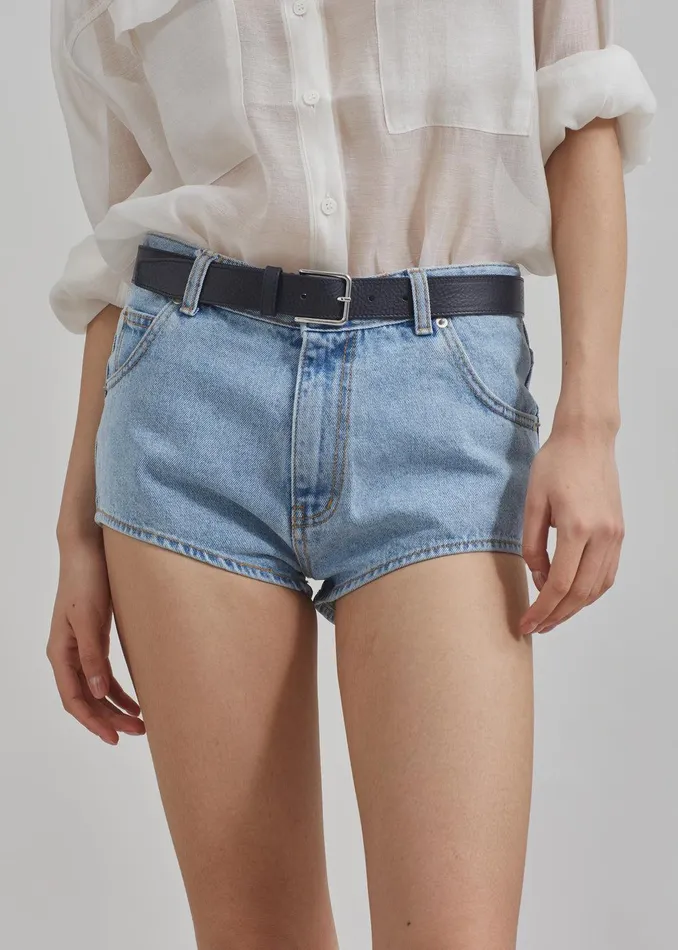 Erinne Denim Hot Pants 8211 Worn Wash Women The Frankie Shop Clothing