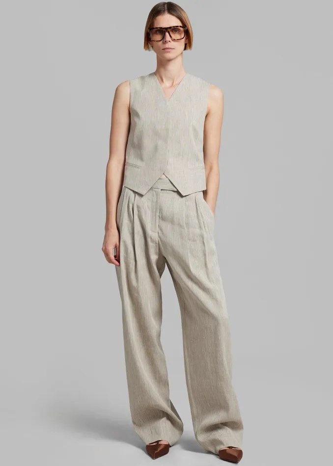 Esse Studios Bode Waistcoat 8211 Asha Linen Women The Frankie Shop Clothing