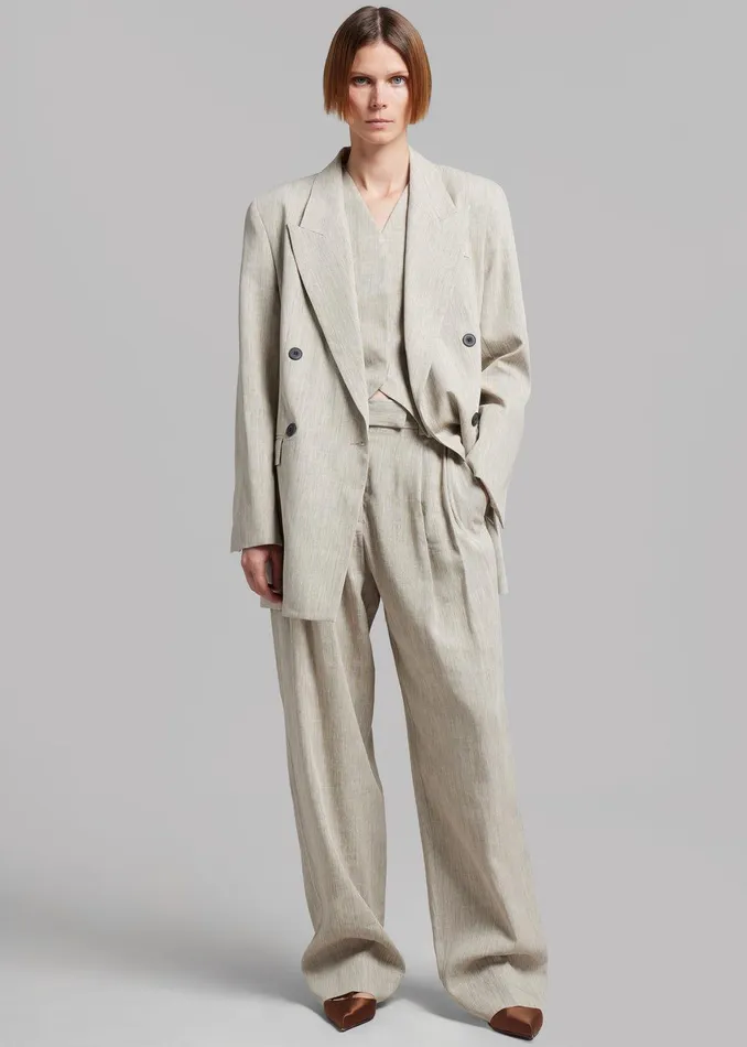 Esse Studios Bode Waistcoat 8211 Asha Linen Women The Frankie Shop Clothing