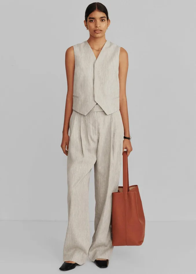 Esse Studios Bode Waistcoat 8211 Asha Linen Women The Frankie Shop Clothing