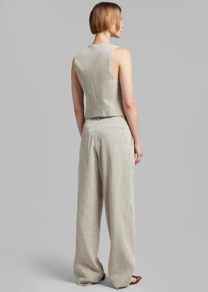 Esse Studios Bode Waistcoat 8211 Asha Linen Women The Frankie Shop Clothing