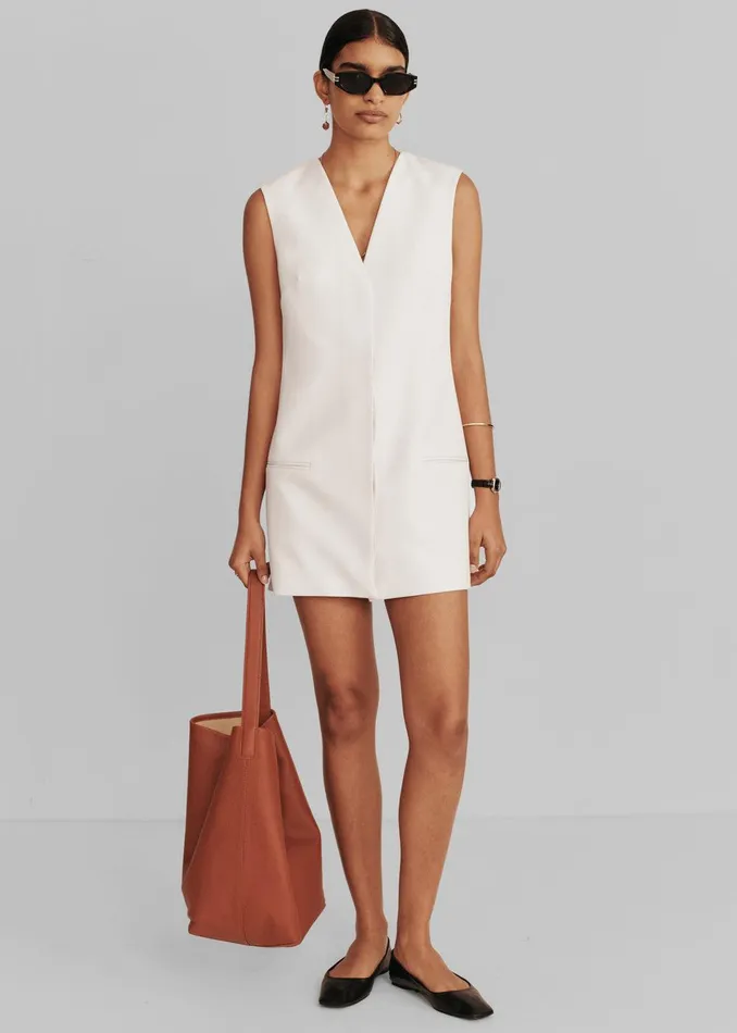 Esse Studios Portia Tailored Mini Dress 8211 Crema Women The Frankie Shop Clothing