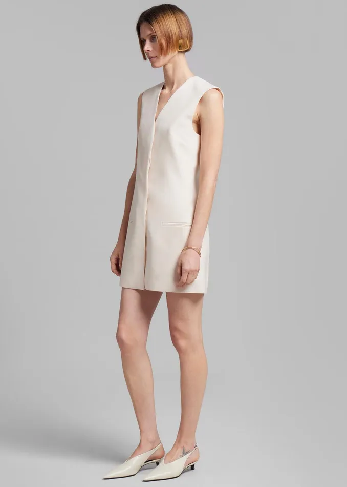 Esse Studios Portia Tailored Mini Dress 8211 Crema Women The Frankie Shop Clothing