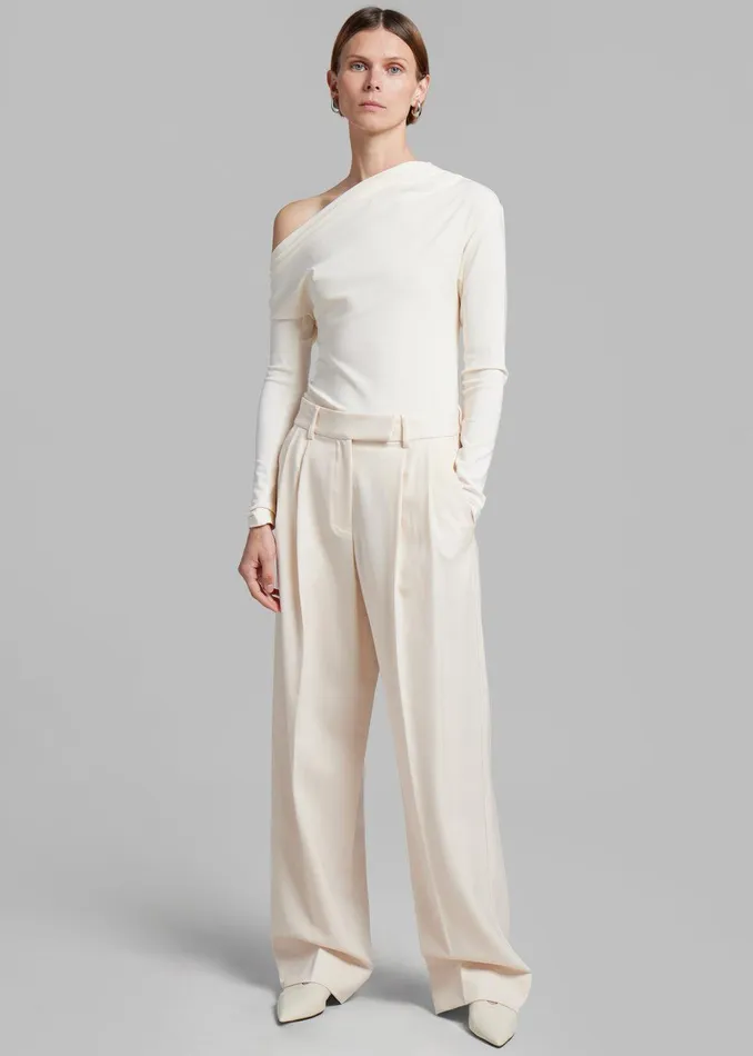 Esse Studios Portia Tailored Trousers 8211 Crema Women The Frankie Shop Clothing