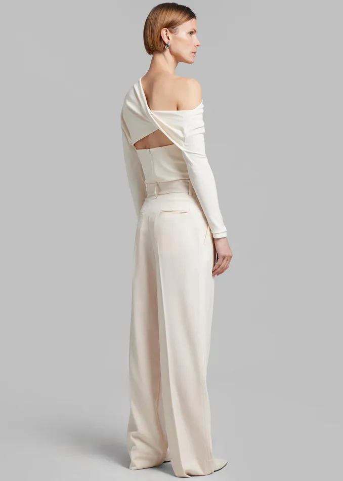 Esse Studios Portia Tailored Trousers 8211 Crema Women The Frankie Shop Clothing
