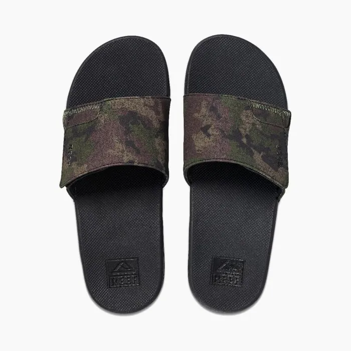 Fanning Slide Olive Camo Men Reef Sandals