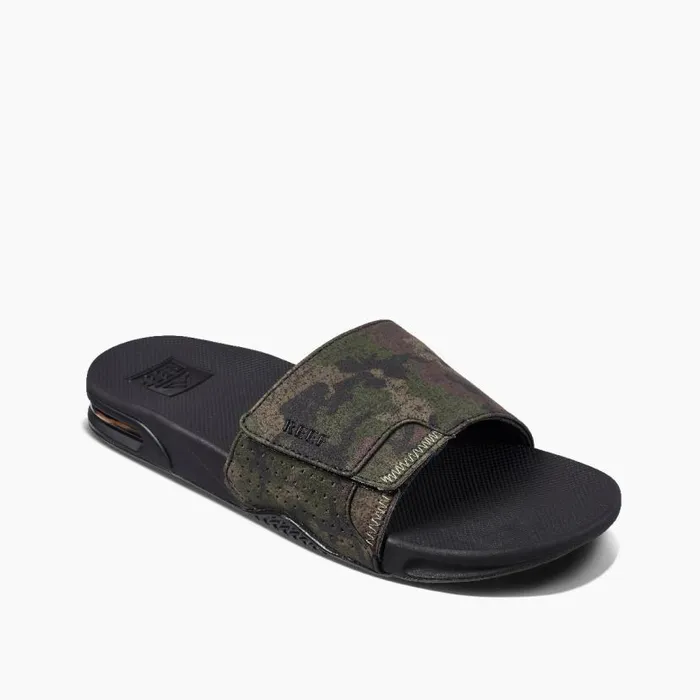 Fanning Slide Olive Camo Men Reef Sandals