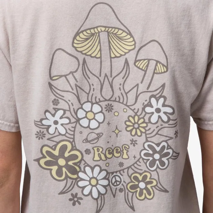Far Out Short Sleeve Washed Tee Almond Milk Mineral Women Reef Tshirts and Tanks Far Out Short Sleeve Washed Tee Almond Milk Mineral Women Reef Tshirts and Tanks