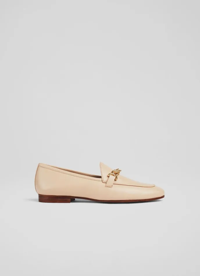 Flats Women LKBennett Adalynn Latte Leather Snaffle Loafers Latte
