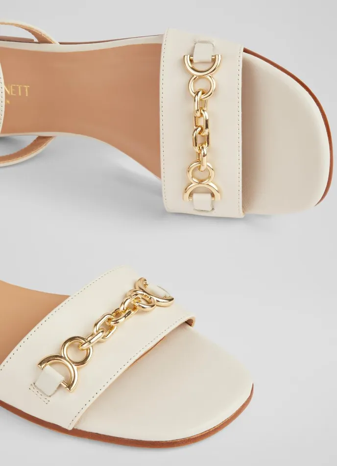 Flats Women LKBennett Kelly Cream Leather SnaffleDetail Flat Sandals Ecru Flats Women LKBennett Kelly Cream Leather SnaffleDetail Flat Sandals Ecru