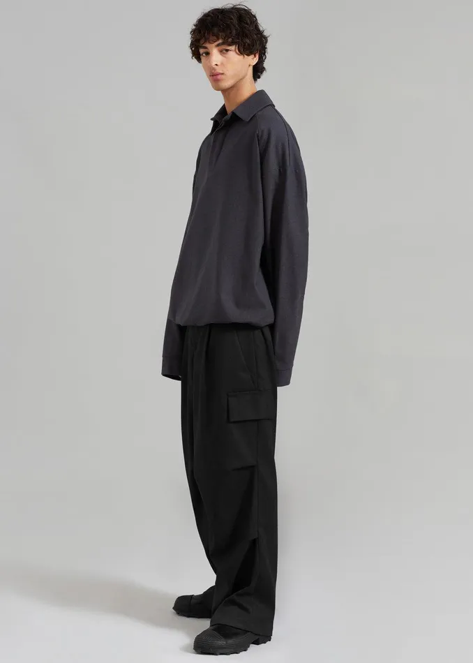 Flint Cargo Pants 8211 Black WomenMen The Frankie Shop Clothing