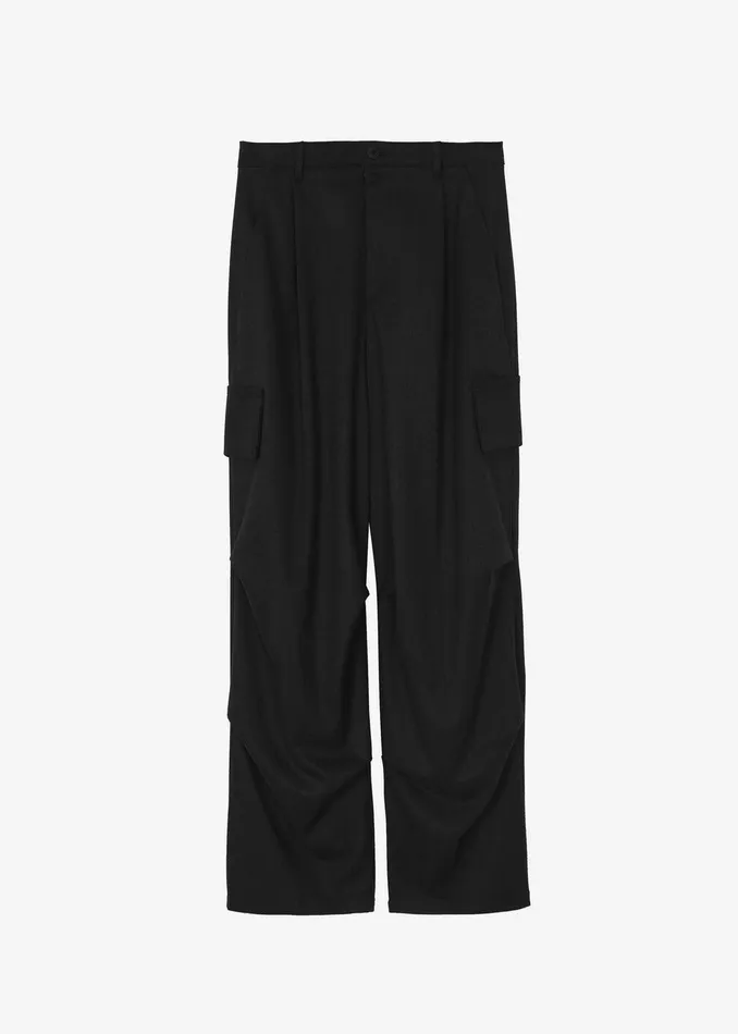 Flint Cargo Pants 8211 Black WomenMen The Frankie Shop Clothing