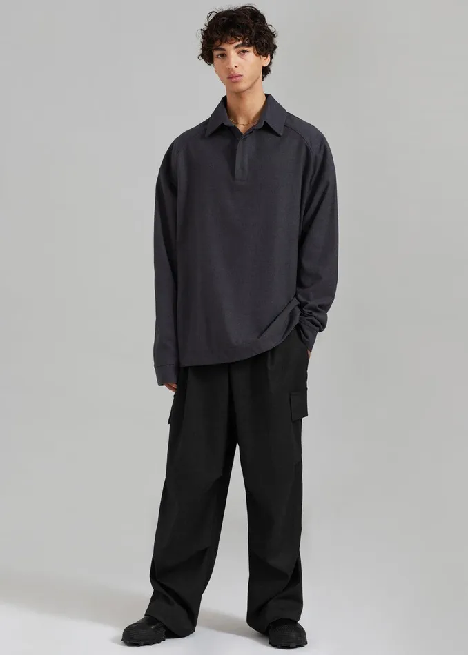 Flint Cargo Pants 8211 Black WomenMen The Frankie Shop Clothing