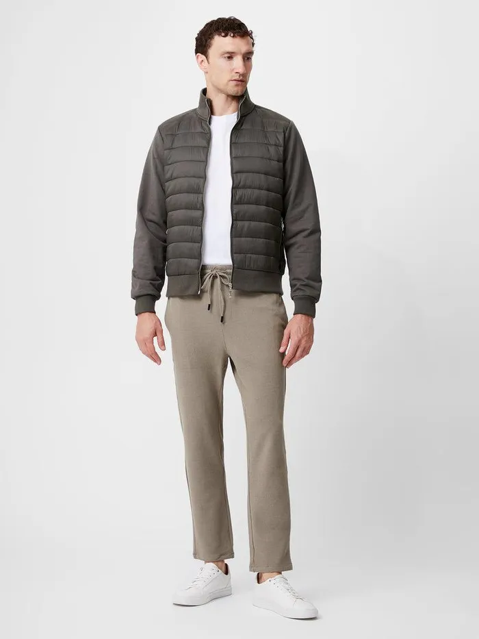 French Connection Coats and Jackets Man Hybrid Bomber Jacket Hunter Green