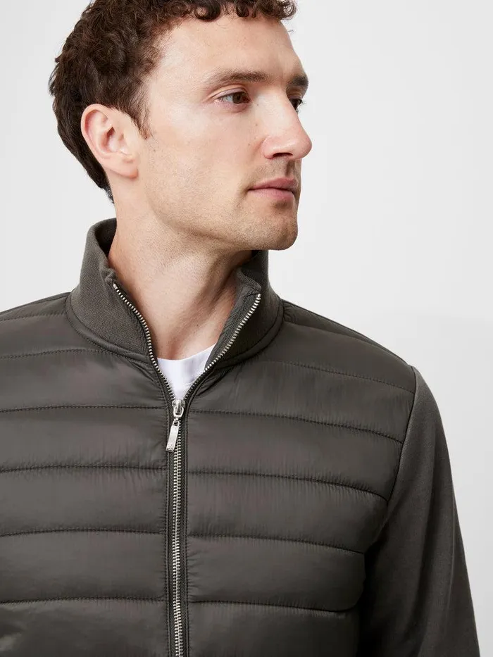 French Connection Coats and Jackets Man Hybrid Bomber Jacket Hunter Green