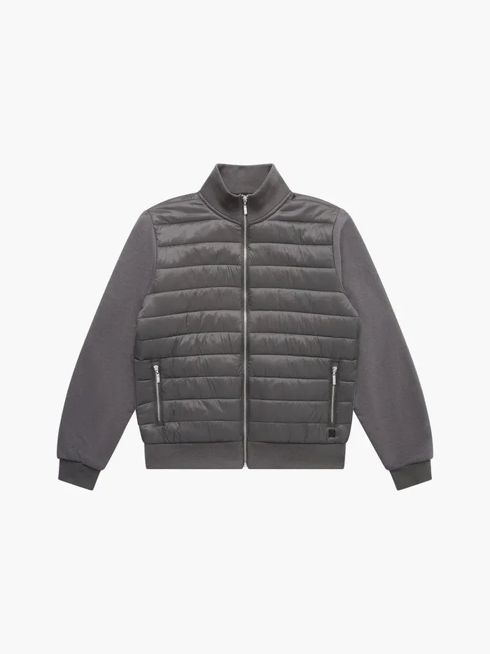 French Connection Coats and Jackets Man Hybrid Bomber Jacket Hunter Green