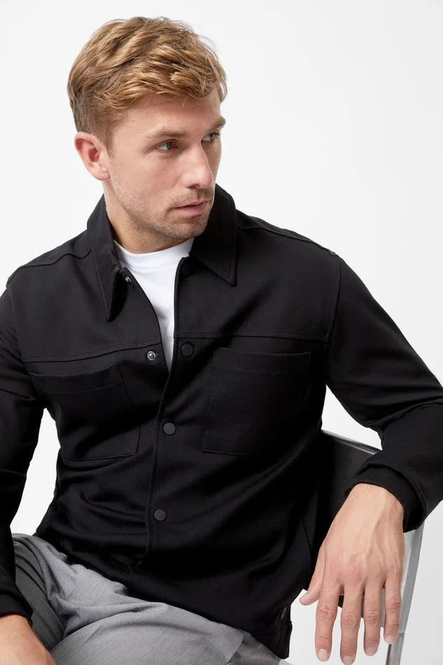 French Connection Coats and Jackets Man Scuba Jacket Black