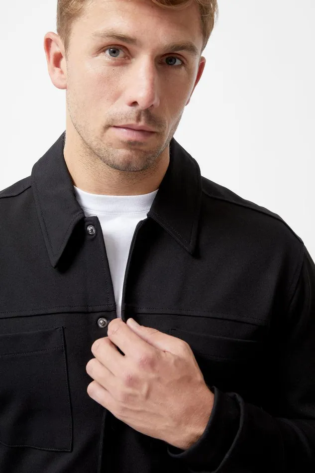 French Connection Coats and Jackets Man Scuba Jacket Black