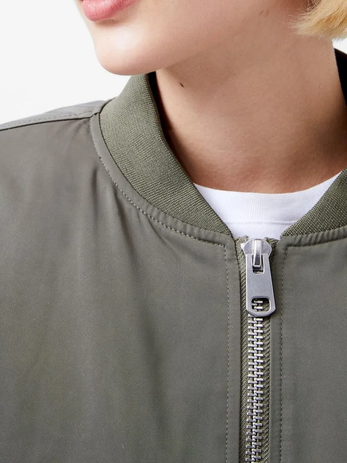 French Connection Coats and Jackets Woman Behati Bomber Jacket Dusted Khaki