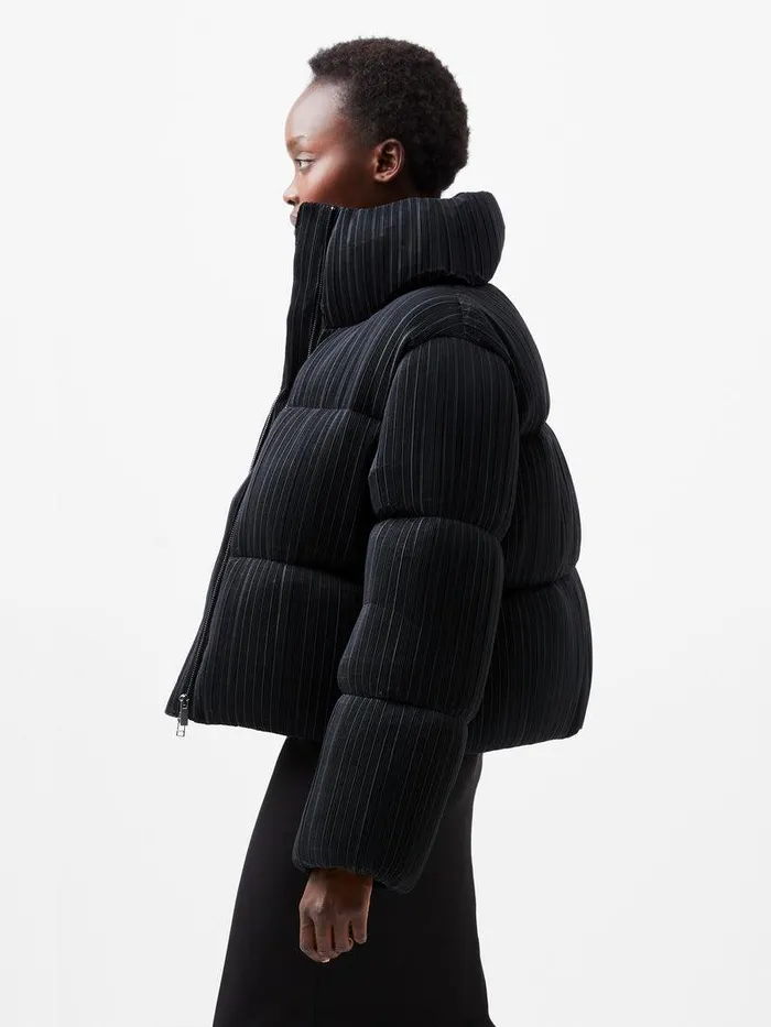 French Connection Coats and Jackets Woman Dinara Crinkle Puffer Jacket Blackout