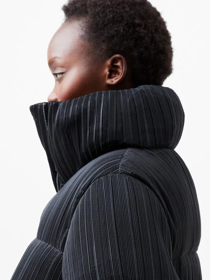 French Connection Coats and Jackets Woman Dinara Crinkle Puffer Jacket Blackout