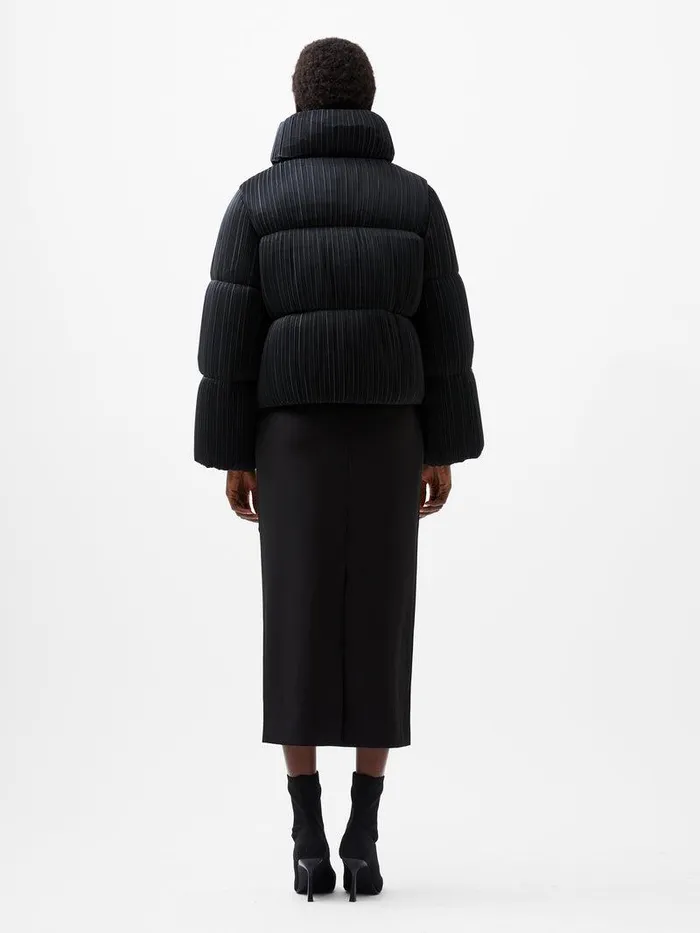 French Connection Coats and Jackets Woman Dinara Crinkle Puffer Jacket Blackout