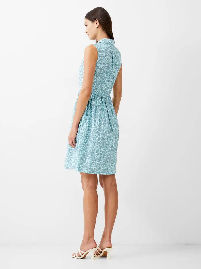 French Connection Dresses Woman Breya Sleeveless Smock Dress Still Water