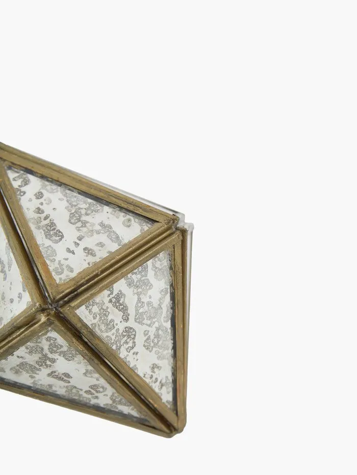 French Connection Home Accessories Home Antique Diamond Bauble Ornament Goldantique Mirror