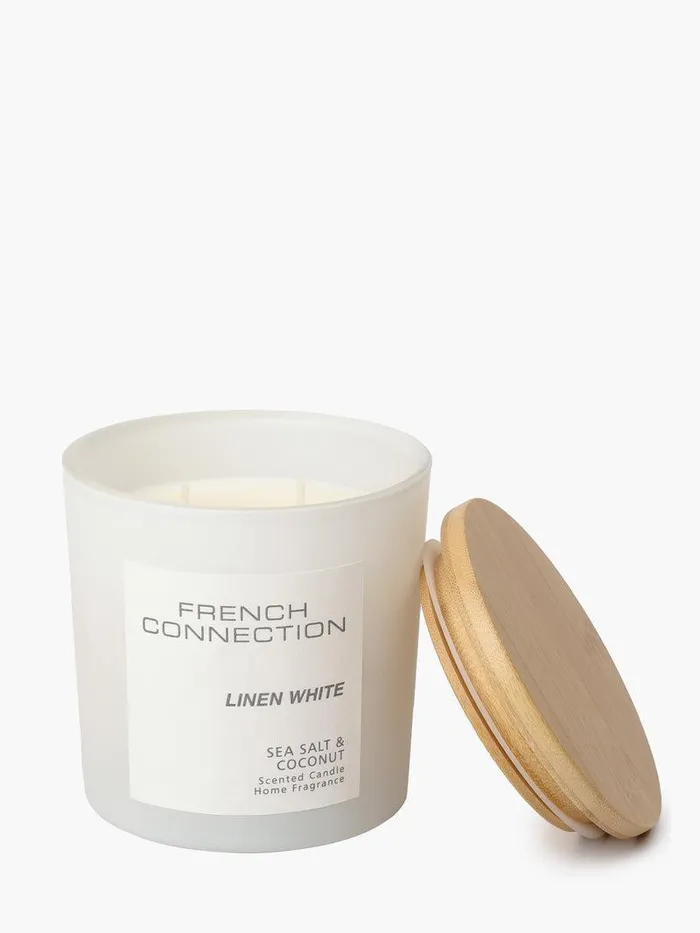 French Connection Home Accessories Home Linen White Serenity 322g Candle Sea Saltcoconut