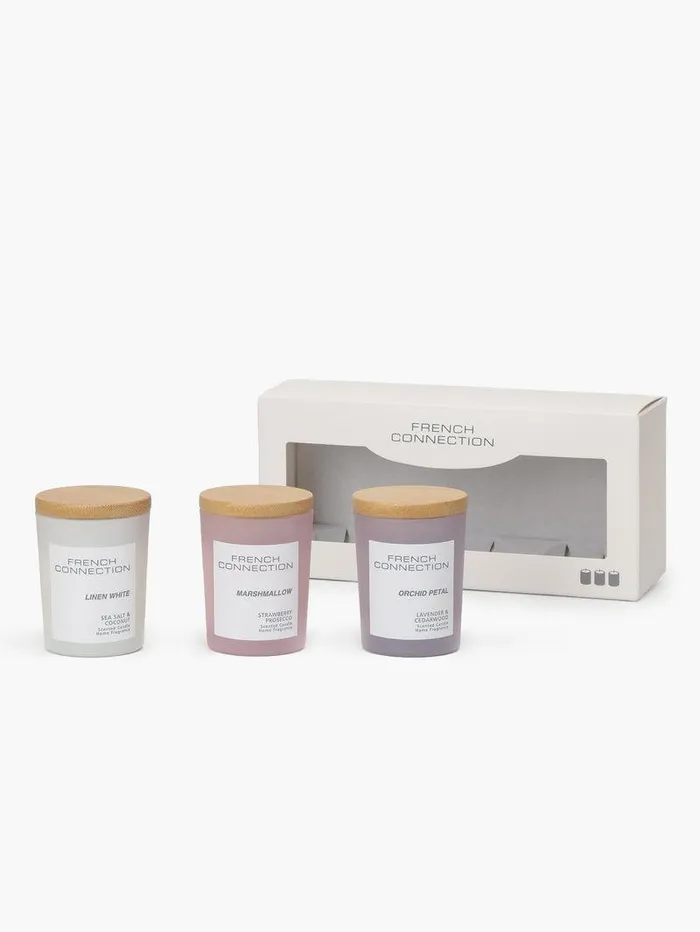 French Connection Home Accessories Home Serenity Candles Set Of 3 Lavendarcoconutstrawberry French Connection Home Accessories Home Serenity Candles Set Of 3 Lavendarcoconutstrawberry