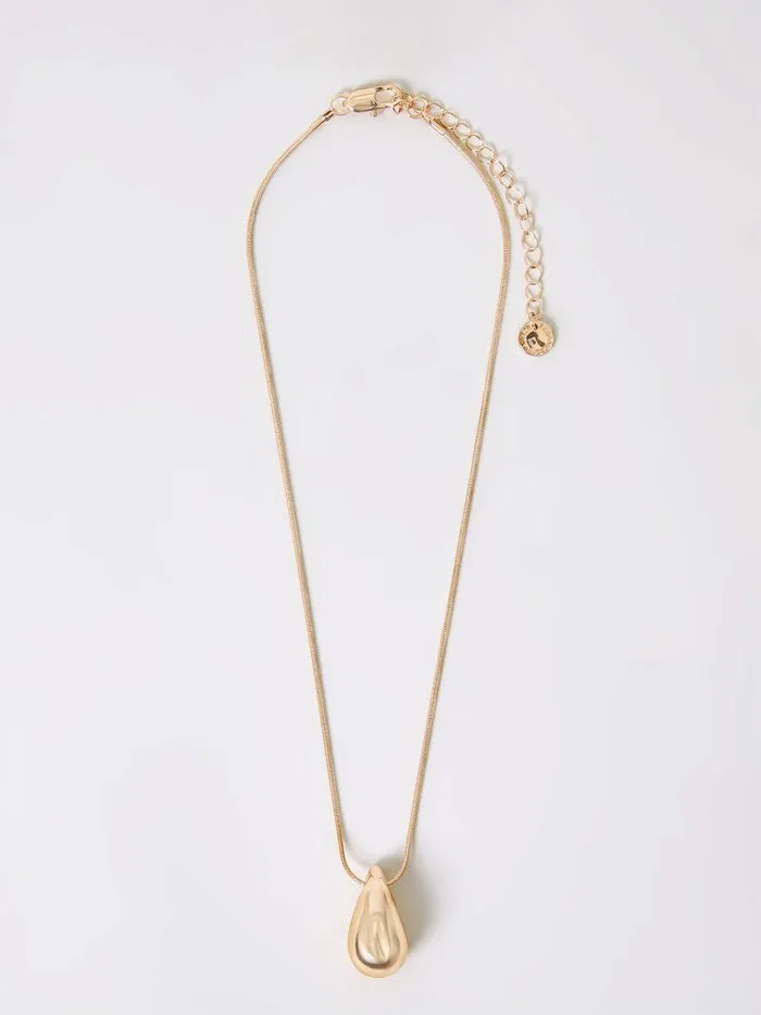 French Connection Jewellery Woman Tear Drop Pendant Necklace Gold