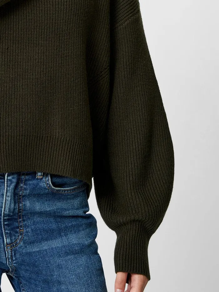 French Connection Jumpers and Cardigans Woman Babysoft Half Zip Jumper Brunswick Green