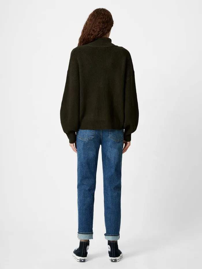 French Connection Jumpers and Cardigans Woman Babysoft Half Zip Jumper Brunswick Green