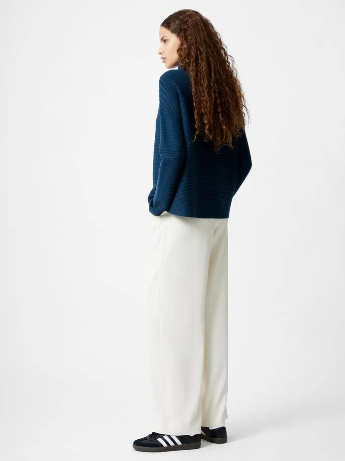 French Connection Jumpers and Cardigans Woman Babysoft Ribbed Mock Neck Jumper Deep Teal