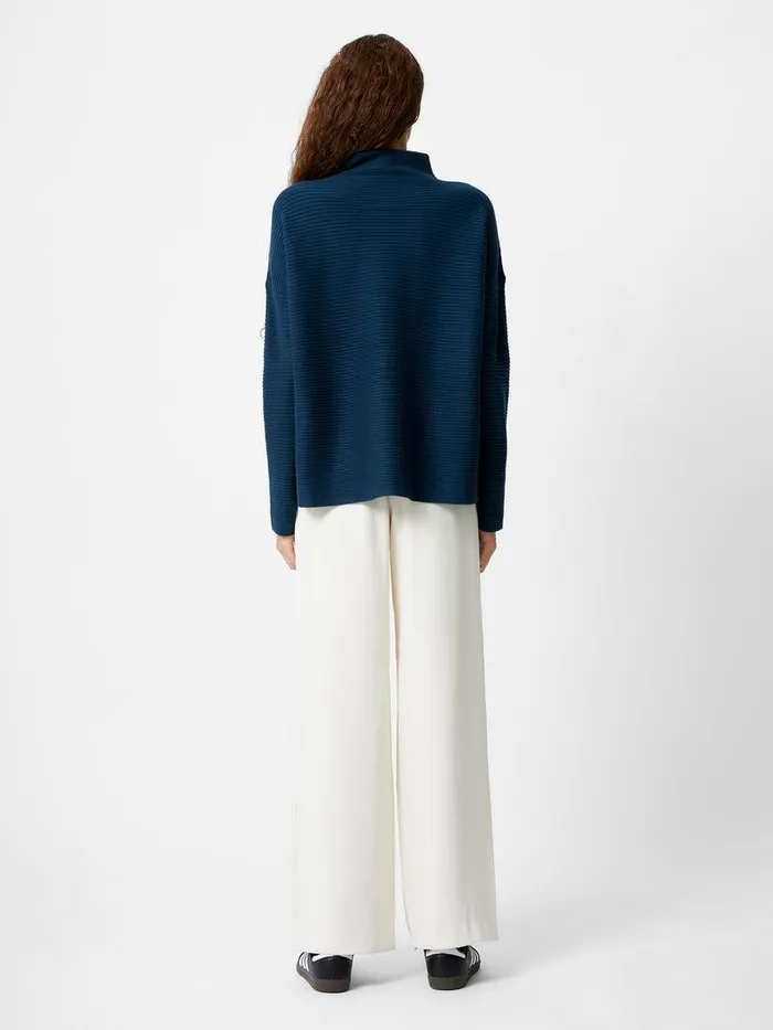 French Connection Jumpers and Cardigans Woman Babysoft Ribbed Mock Neck Jumper Deep Teal