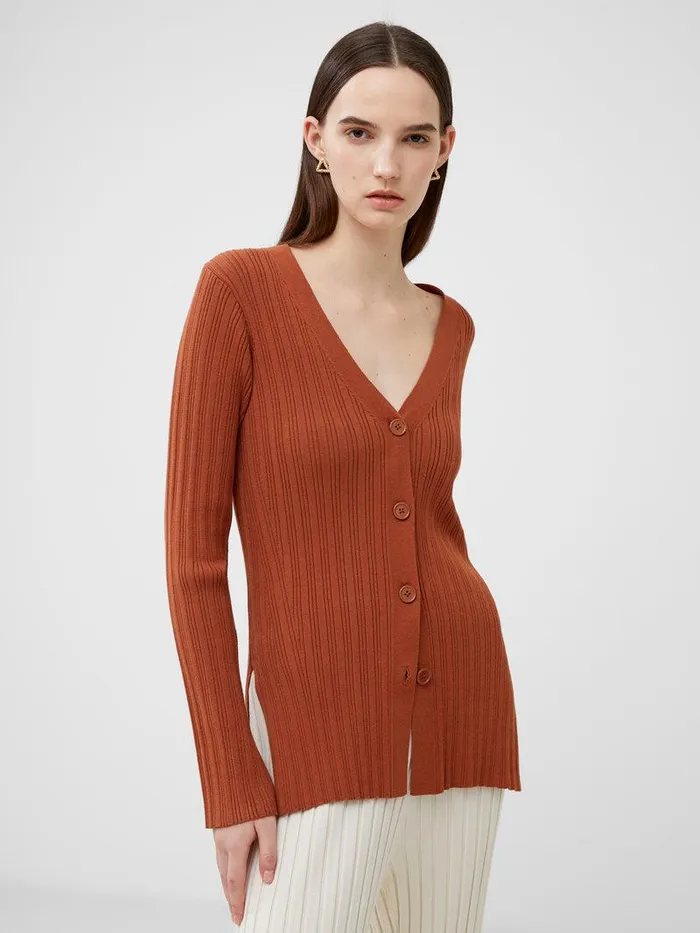 French Connection Jumpers and Cardigans Woman Leonora Recycled Cardigan Sierra