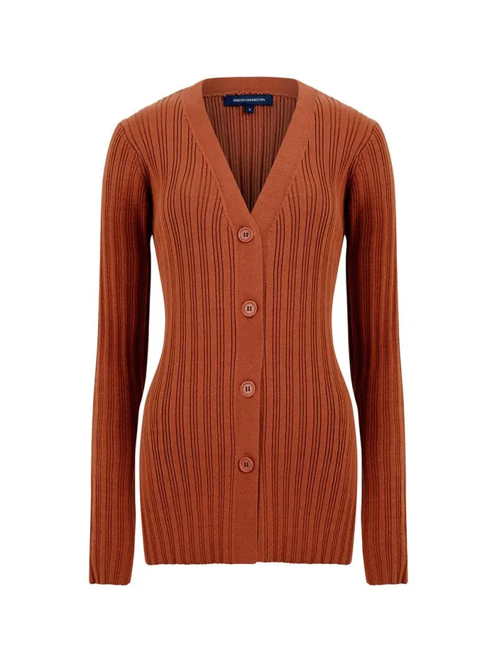 French Connection Jumpers and Cardigans Woman Leonora Recycled Cardigan Sierra