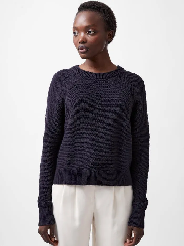 French Connection Jumpers and Cardigans Woman Lilly Mozart Crew Neck Jumper Utility Blue
