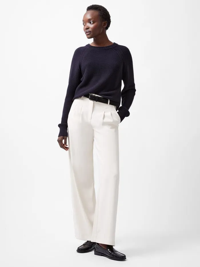 French Connection Jumpers and Cardigans Woman Lilly Mozart Crew Neck Jumper Utility Blue