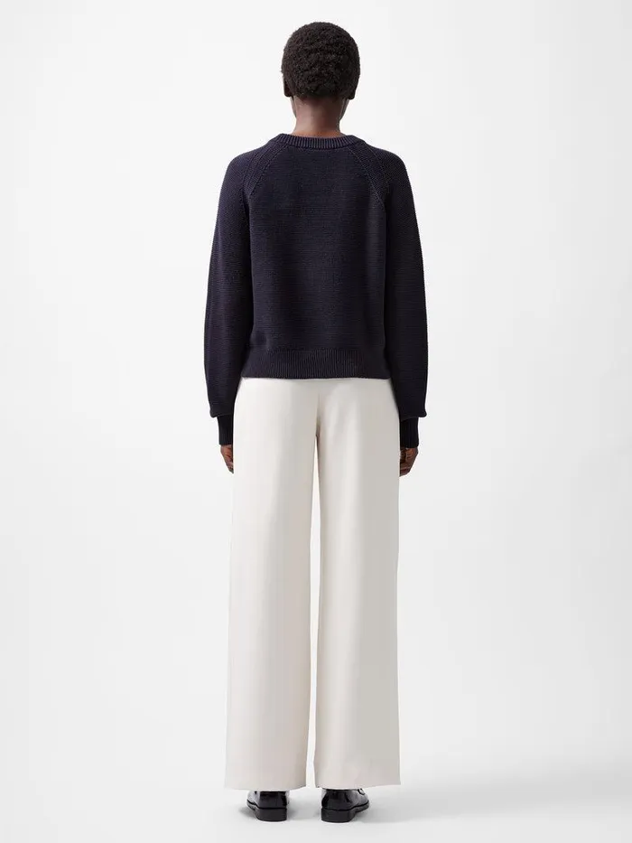French Connection Jumpers and Cardigans Woman Lilly Mozart Crew Neck Jumper Utility Blue